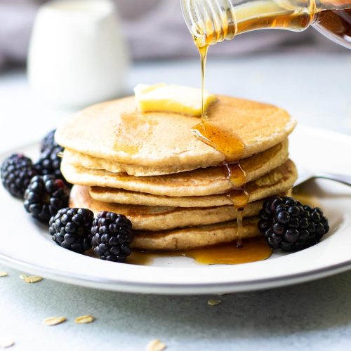 Oat-Flour-Pancakes-with-berries-and-syrup Oat-Flour-Pancakes-with-berries-and-syrup